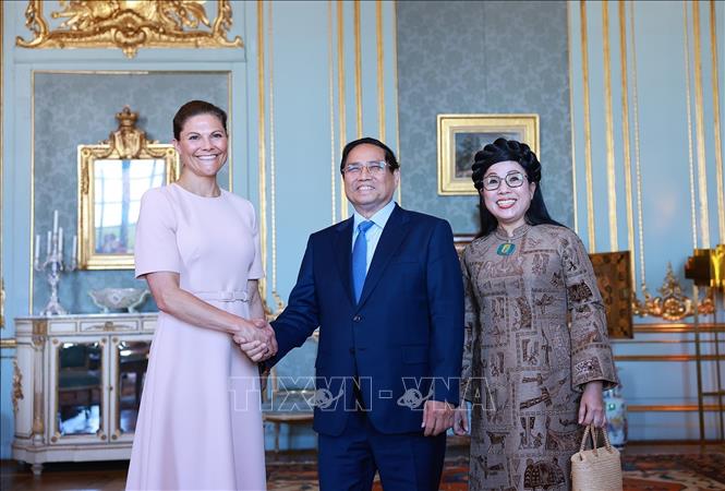 Thủ tướng Chính phủ Phạm Minh Chính hội kiến Công chúa kế vị Thuỵ Điển và Phu quân