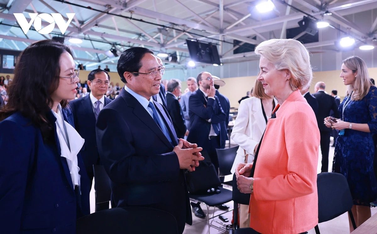 Thủ tướng Chính phủ Phạm Minh Chính gặp Lãnh đạo EU nhân dịp dự Hội nghị Đại dương Liên hợp quốc lần thứ 3