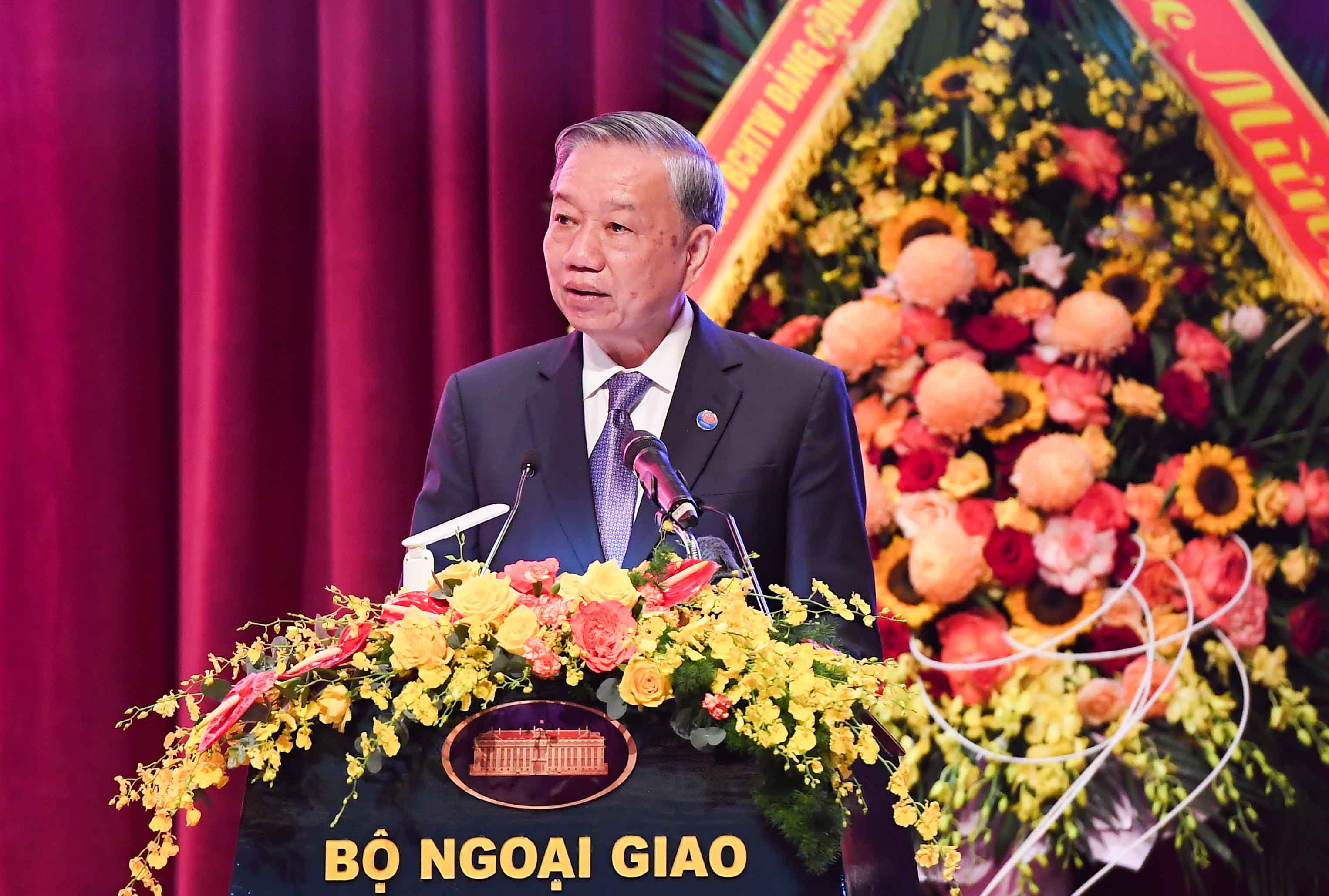 Tổng Bí thư Tô Lâm phát biểu tại lễ kỷ niệm - Ảnh: Báo Thế giới Việt Nam